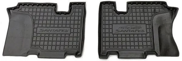 Килимки в салон гумові для Hyundai Santa-Fe grand (2014-2018) (3-й ряд) / Хюндай Сантафе, фото 1