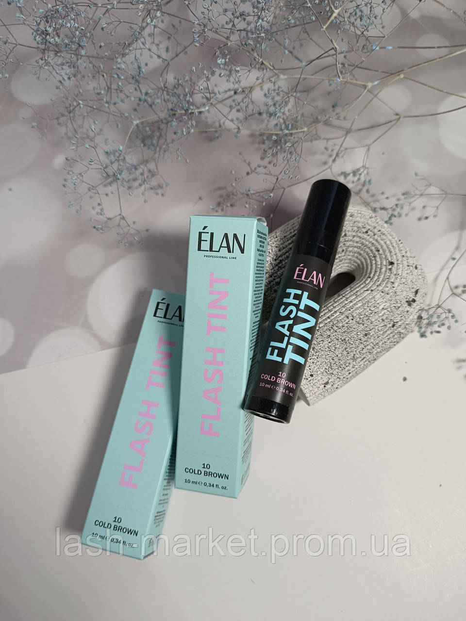 Оклюзивна система фарбування брів та вій «FLASH TINT» 10 cold brown