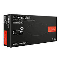 Перчатки нитриловые L черные NITRYLEX black упаковка 100 штук