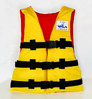 Спасательный страховочный жилет подросток 40-60 кг красно-желтый