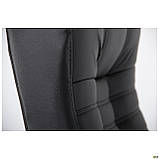 Крісло офісне Атлантіс чорне Хром Механізм ANYFIX шкірзамінник Неаполь N-20, ТМ Амф, фото 8