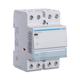 Контактор Hager безшумний 40A, 4НВ, 230В ESC440S