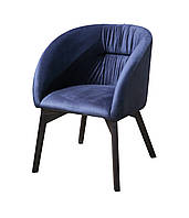 Крісло для кафе Philip м'яке на дерев'яних ніжках з підлокітниками (Megastyle ТМ)