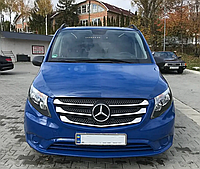 Накладки на решетку (5 шт, нерж) - Mercedes Vito / V W447 2014- 2020 гг.