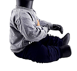 Дитячий спортивний костюм 9, 12 місяців Туреччина теплий на байці для хлопчиків сірий (КД46), фото 3