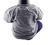 Дитячий спортивний костюм 9, 12 місяців Туреччина теплий на байці для хлопчиків сірий (КД46), фото 4