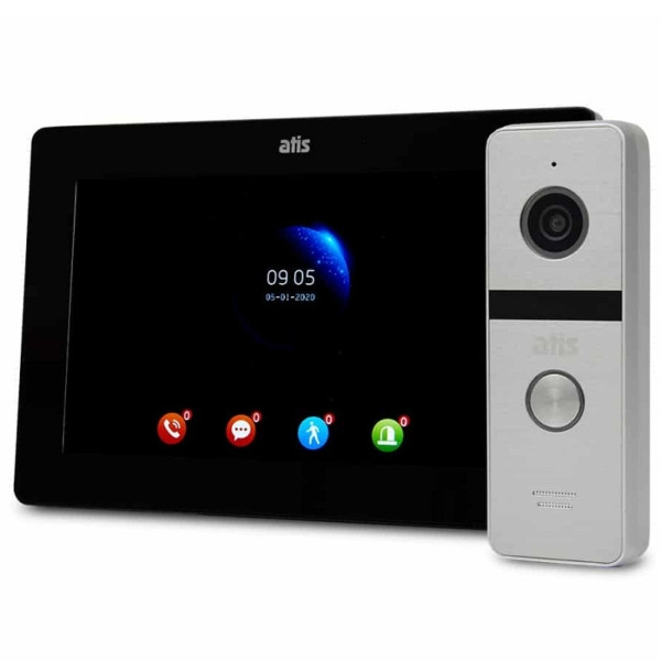 Комплект відеодомофона Atis AD-770FHD black + AT-400FHD silver, фото 1