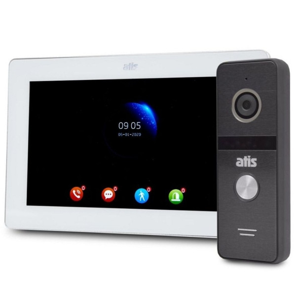 Комплект відеодомофона Atis AD-770FHD white + AT-400FHD black, фото 1