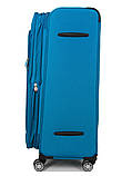 Валіза велика L тканина бірюза 77х47х32+5см/119л/3.9кг/Snowball 87303, фото 5