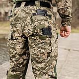 Штани тактичні з наколінниками 12 кишень GRIFON Tornado піксель ЗСУ (ММ-14) ріп-стоп (літні), фото 10
