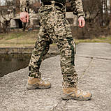 Штани тактичні з наколінниками 12 кишень GRIFON Tornado піксель ЗСУ (ММ-14) ріп-стоп (літні), фото 5