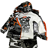 Спортивний костюм 3, 6 місяців Туреччина трикотажний для новонародженого хлопчика сірий (КДМН44), фото 3