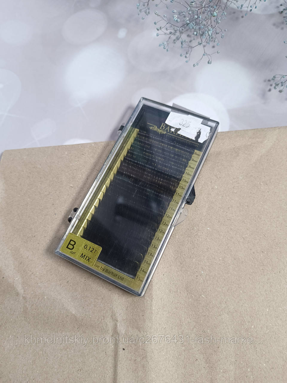 Вії для нарощення Barhat MIX 
В 0.12_ mix(8/9/10/11/12/13/14/15), фото 1