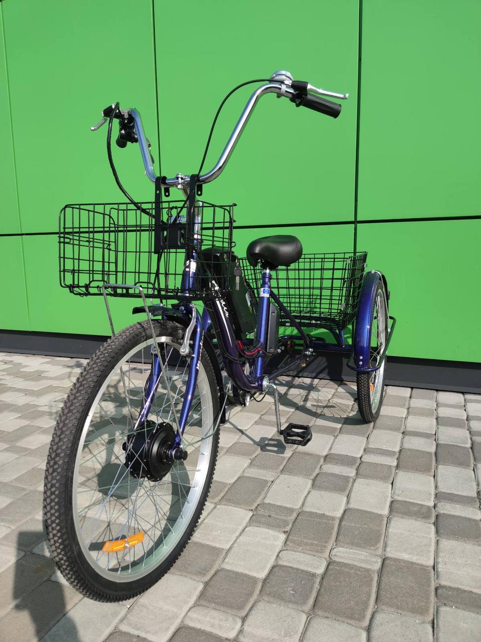 Вантажний Електровелосипед 450W Meridian триколісний з кошиком 54v 13ah 70km