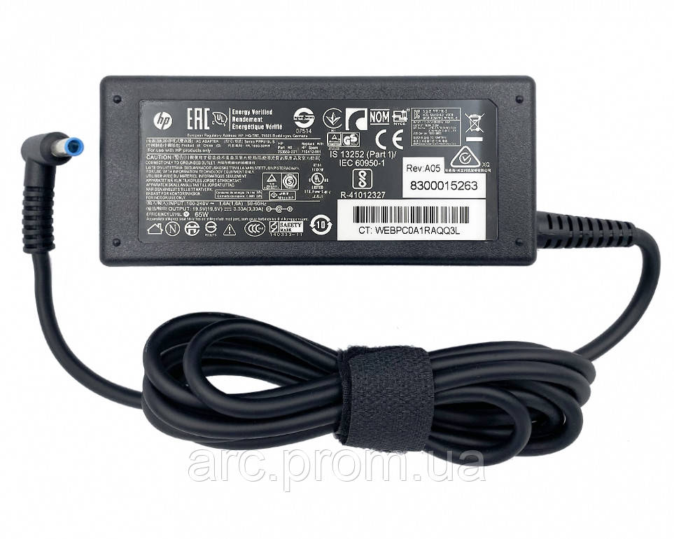 Блок Живлення HP Pavilion 15-AU 19.5 V 3.33 A 65 W 4.5*3.0 Pin Original ...