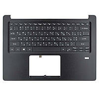 Корпус верхняя крышка для Acer Swift SF114-32, RU/UA, (Black, топкейс+клавиатура с подсветкой, 6B.H1YN1.030, C
