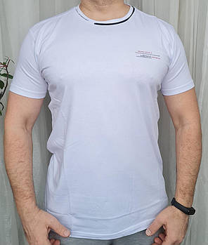 Чоловіча футболка білий колір 54-60 розмір. Чудової якості.