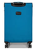 Валіза середня M тканина бірюза 67х41х27(+5)см/83л/3.2кг/Snowbal 87303, фото 3
