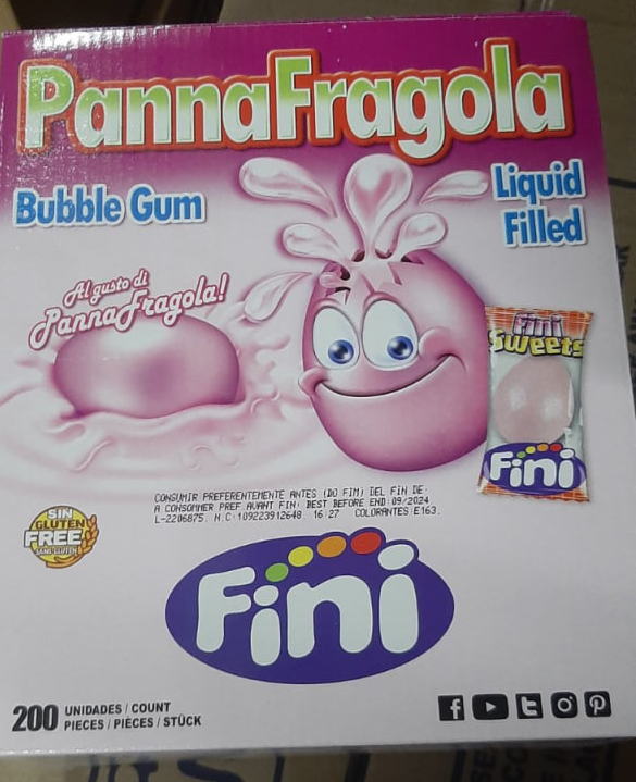 Жуйки Fini  Panna Fragola  200 шт., фото 1