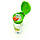 Пляшка для води CASNO 400 мл KXN-1195 Зелена (Малята-звірята) з соломинкою, фото 7