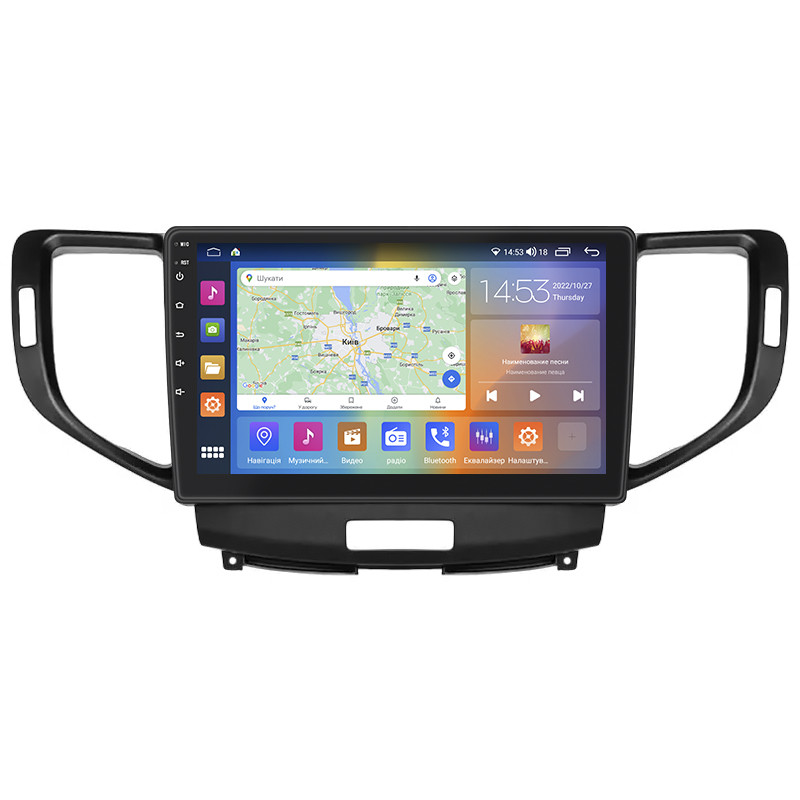Магнітола Lesko для Honda Accord VIII 2007-2011 IPS 9" 4/64 Gb CarPlay 4G Wi-Fi GPS Prime Активне охолоджено 1 шт., фото 1