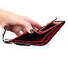 Маленький жіночий гаманець шкіряний Karya 2007-073 чорний з червоним, фото 4
