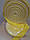 Бинтова стрічка для боксу PowerPlay Жовта (100м), фото 4