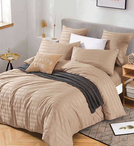 Постільна білизна Epico Stripe Satin - Евро розмір, фото 1