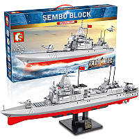 Конструктор корабль 105767 Sembo Block Эсминец Type 055