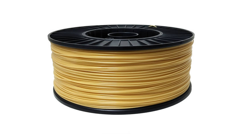 Нитка PLA (ПЛА) пластик для 3D-друку, Жовте золото (1.75 мм/3 кг), фото 1