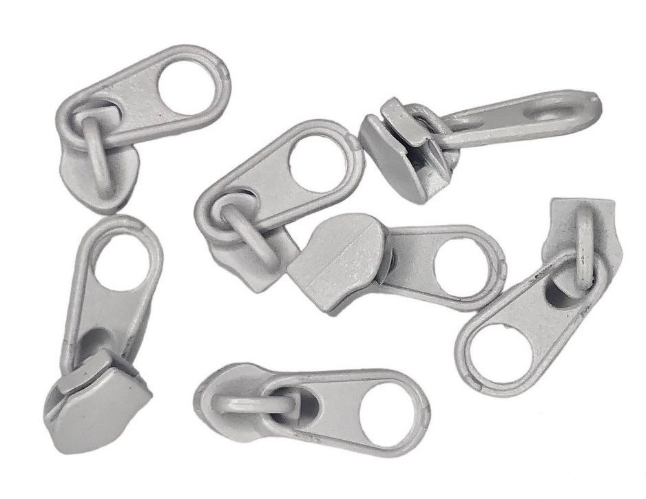 Бігунок для рулонної блискавки Спіраль (Тип 3) білий