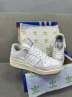 Adidas Forum Low White Grey Beige кроссовки и кеды высокое качество Размер 36
