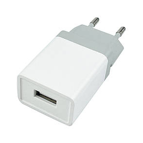 Зарядний пристрій (зарядка) для телефону Mibrand MI-01 USB Білий (MIWC/01UW), фото 1