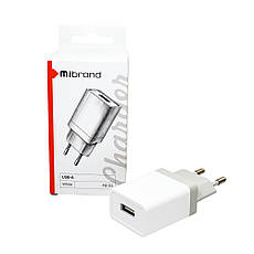 Зарядний пристрій (зарядка) для телефону Mibrand MI-01 USB Білий (MIWC/01UW), фото 4