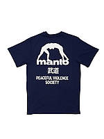 Футболка Manto t-shirt SOCIETY navy blue