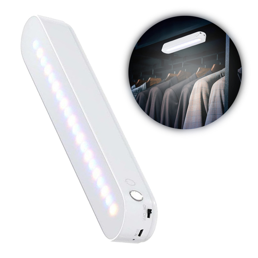 LED-лампа акумуляторна (магнітна) Mibrand Magnetic з пультом Білий (MILM/01W)