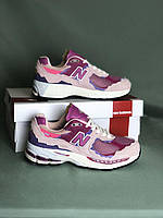 Женские кроссовки New Balance 2002R Pink Violet (розовые с фиолетовым) яркие весенние модные кроссы 7475 cross