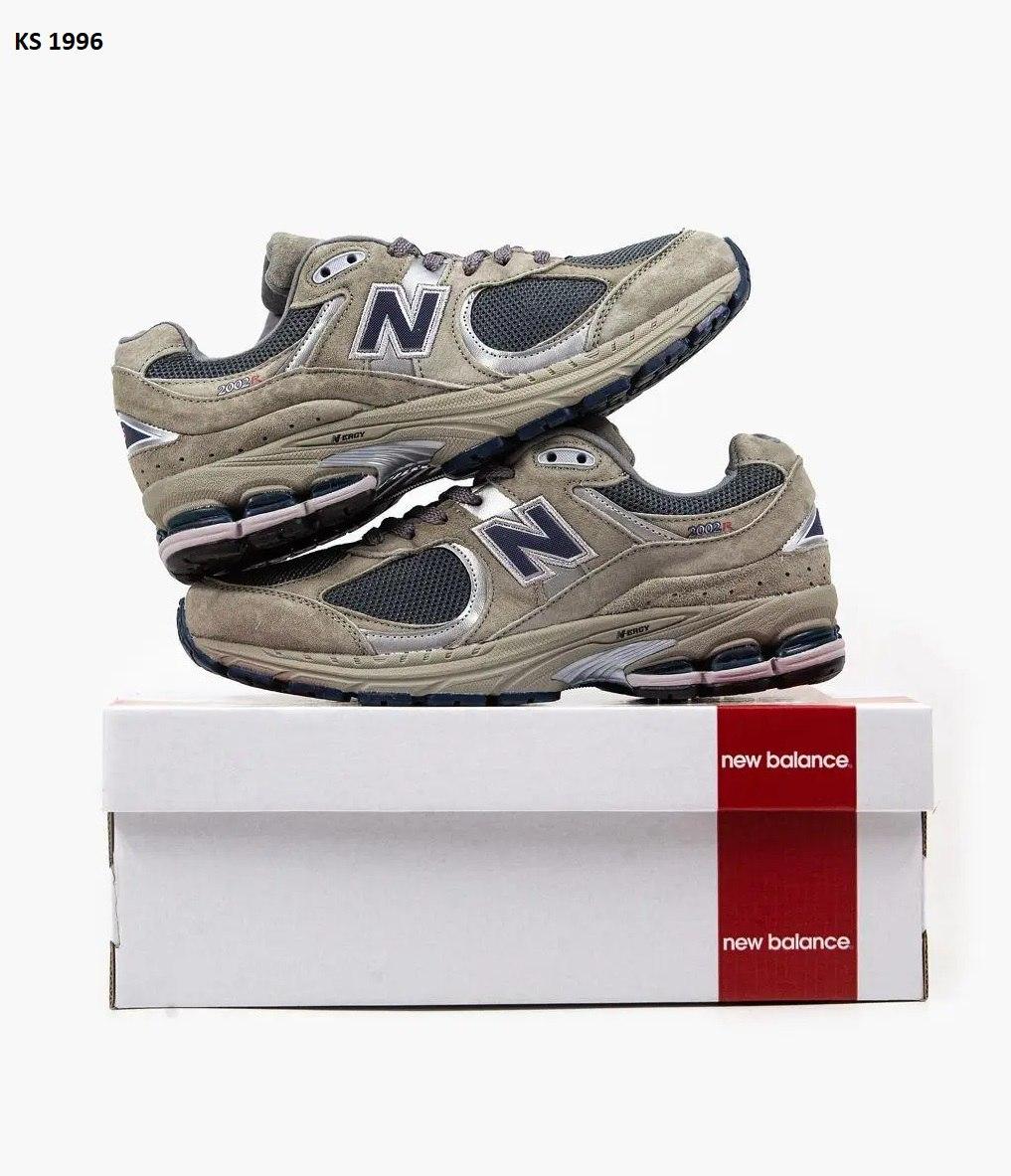 Чоловічі кросівки New Balance 2002R (темно-сірі) рефлективні осінньо-весняні спорт кроси KS 1996 топ, фото 1