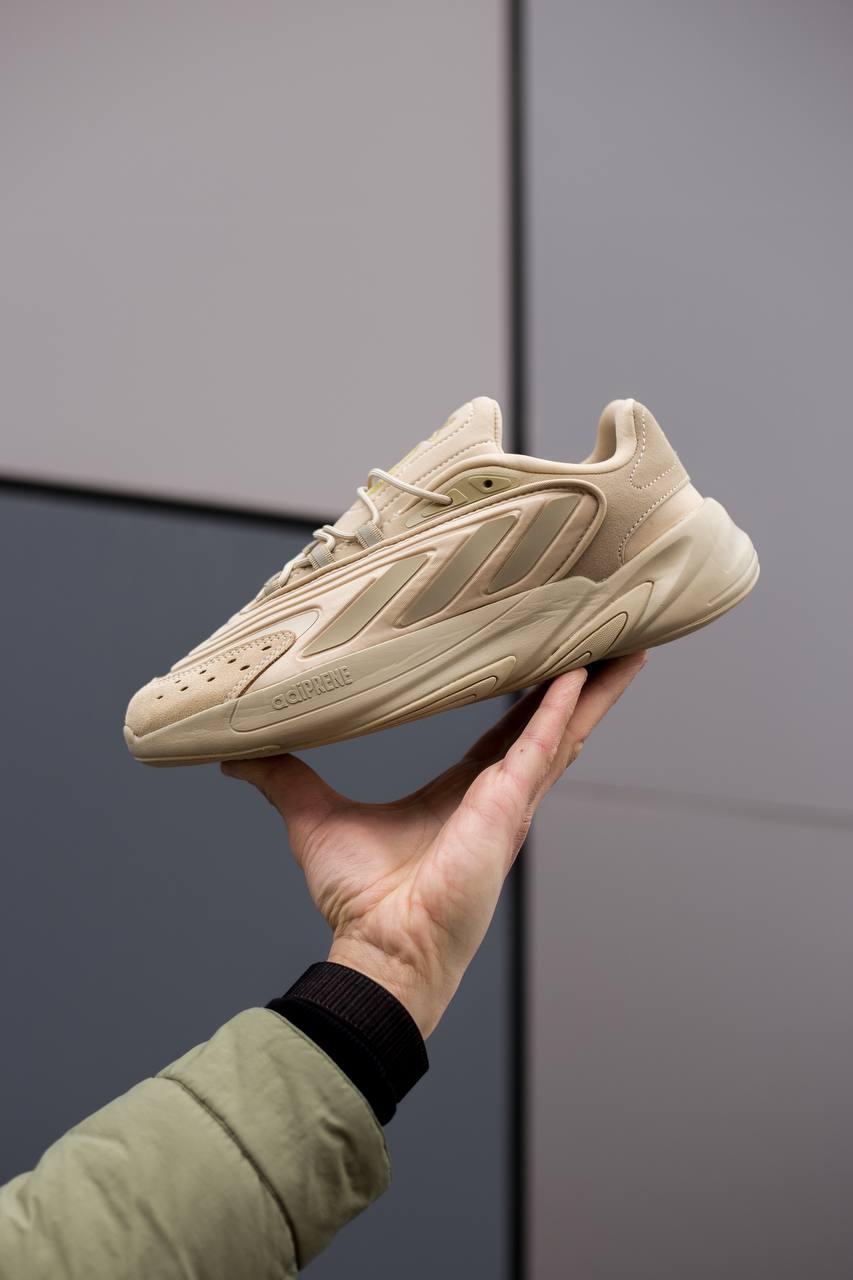 Чоловічі кросівки Adidas Ozelia Beige (бежеві) м'які легкі спортивні демі кроси M0584 топ, фото 1