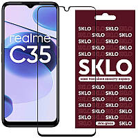 Захисне скло SKLO для Realme C35 (Black)