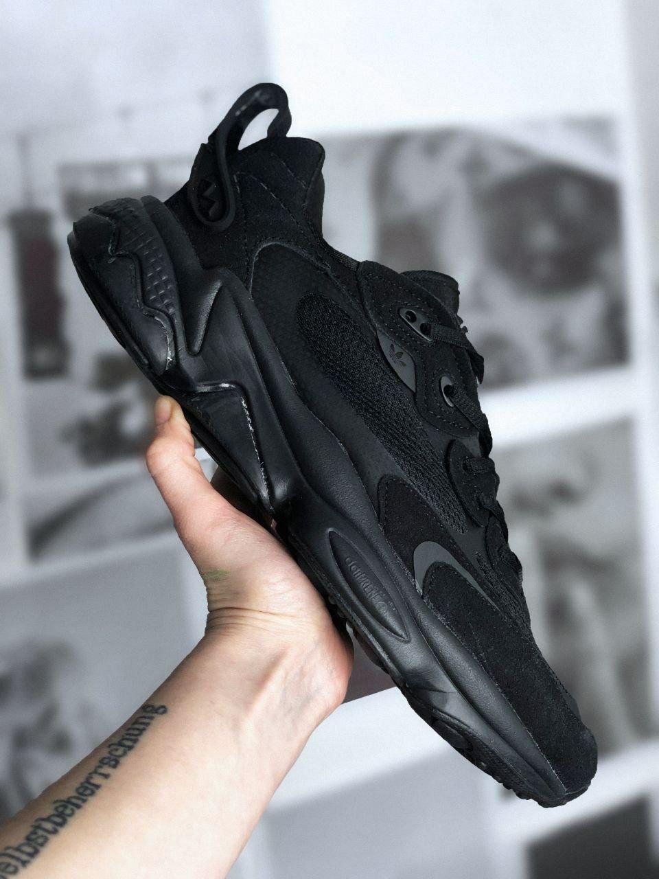 Чоловічі кросівки Adidas Ozweego Meta Black (чорні) модні зручні весняні кроси 7452 топ, фото 1