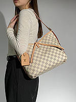 Сумка женская Louis Vuitton Carry All MM Ivory (слоновая кость) KIS01157 модная стильная изящная сумочка из эк