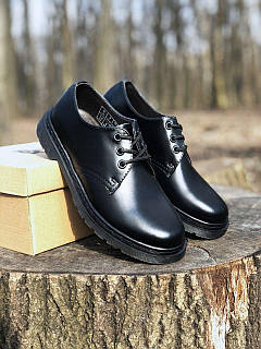 Женские туфли Dr. Martens 1461 Mono Black (чёрные