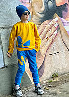 Спортивний костюм для хлопчика жовто-синій