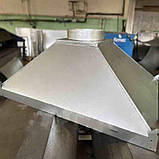 Купольна витяжка пристінного типу з оцинкованої сталі 0.7 мм - Розмір 1500х800 мм, для громадського харчування, фото 2