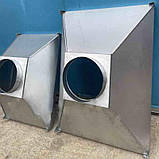 Купольна витяжка пристінного типу з оцинкованої сталі 0.7 мм - Розмір 1500х800 мм, для громадського харчування, фото 6