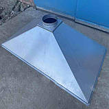 Купольна витяжка 60 см для кухні з оцинкованої сталі, пристінного типу, фото 9