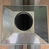 Купольна витяжка пристінного типу з оцинкованої сталі 0.7 мм - Розмір 1500х800 мм, для громадського харчування, фото 3