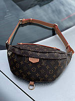 Женская подарочная сумка Louis Vuitton Discovery Bumbag PM Brown/Camel (корчневая) KIS01148 модная стильная ба