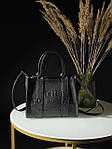Жіноча сумка-шопер Marc Jacobs The Tote Bag Mini Black (чорна) KIS02137 стильна сумка в міському стилі топ, фото 9